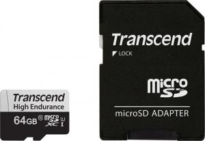 Karta Transcend 350V MicroSDXC 64 GB Class 10 UHS-I/U1  (TS64GUSD350V) 1