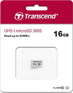 Karta Transcend 300S MicroSDHC 16 GB Class 10 UHS-I/U1  (TS16GUSD300S) 2
