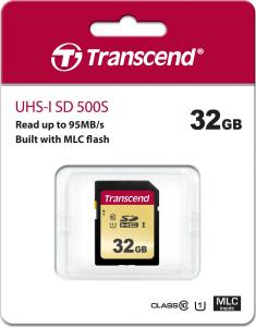 Karta Transcend 500S SDHC 32 GB Class 10 UHS-I/U1 V30 (TS32GSDC500S) 2
