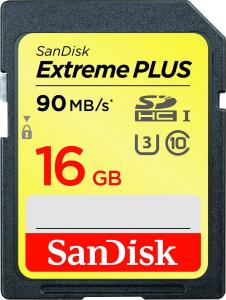 Karta SanDisk Extreme Plus SDHC 16 GB Class 10 U3  (SDSDXSF-016G-GNCIN) 1