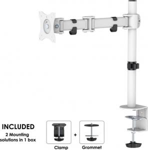 Neomounts Uchwyt biurkowy na monitor 10" - 30" (NM-D135WHITE) 2