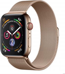 Smartwatch Apple Watch 4 GPS+Cellular Gold Steel Złoty  (MTX52FD/A) 1