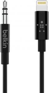 Adapter USB Belkin Lightning - Jack 3.5mm Czarny  (AV10172BT06-BLK) 1