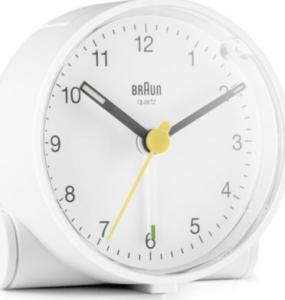 Braun BC 01 W budzik kwarcowy biały (67004) 2