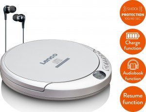 Odtwarzacz CD Lenco CD-201 srebrny 4