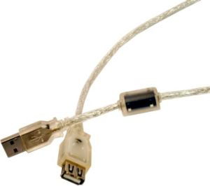Kabel USB InLine USB-A - USB-A 3 m Przezroczysty (34603Q) 1