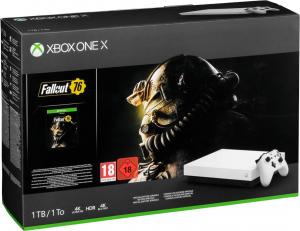 Microsoft Xbox One X robot white + Fallout 76 1