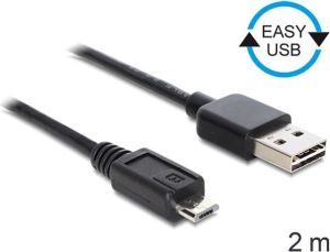 Kabel USB Delock USB-A - microUSB 2 m Beżowy (83367) 2