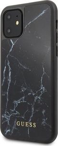 Guess Guess iPhone 11 GUHCN61HYMABK czarny hard case Marble 2