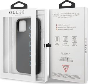 Guess Guess iPhone 11 Pro GUHCN58LGMLBK czarny hard case Glitter Logo 5