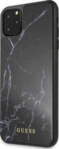 Guess Guess iPhone 11 Pro Max GUHCN65HYMABK czarny hard case Marble 2