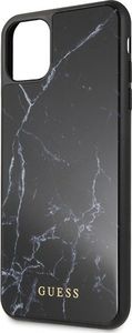 Guess Guess iPhone 11 Pro Max GUHCN65HYMABK czarny hard case Marble 3