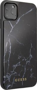 Guess Guess iPhone 11 Pro Max GUHCN65HYMABK czarny hard case Marble 5