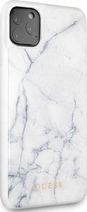 Guess Guess iPhone 11 Pro Max GUHCN65HYMAWH biały hard case Marble 5