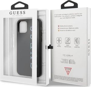 Guess Guess iPhone 11 Pro Max GUHCN65LGMLBK czarny hard case Glitter Logo 4