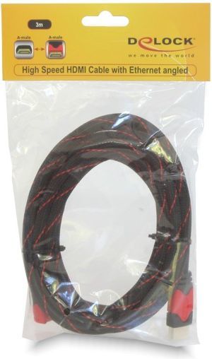 Kabel Delock HDMI - HDMI 3m czerwony (82687) 3