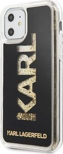 Karl Lagerfeld Karl Lagerfeld iPhone 11 KLHCN61KAGBK czarny hard case Karl Logo Glitter 2