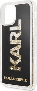 Karl Lagerfeld Karl Lagerfeld iPhone 11 KLHCN61KAGBK czarny hard case Karl Logo Glitter 3