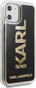 Karl Lagerfeld Karl Lagerfeld iPhone 11 KLHCN61KAGBK czarny hard case Karl Logo Glitter 5