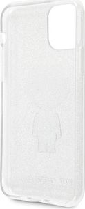 Karl Lagerfeld Karl Lagerfeld iPhone 11 KLHCN61TPUTRIKSL srebrny hard case Glitter Iconic Karl 4