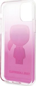 Karl Lagerfeld Karl Lagerfeld iPhone 11 KLHCN61TRDFKPI różowy hard case Gradient Iconic Karl 4