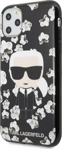 Karl Lagerfeld Karl Lagerfeld iPhone 11 Pro KLHCN58FLFBBK czarny hard case Flower Iconic Karl 2