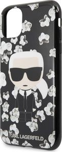 Karl Lagerfeld Karl Lagerfeld iPhone 11 Pro KLHCN58FLFBBK czarny hard case Flower Iconic Karl 3