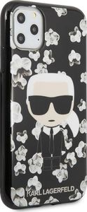 Karl Lagerfeld Karl Lagerfeld iPhone 11 Pro KLHCN58FLFBBK czarny hard case Flower Iconic Karl 6