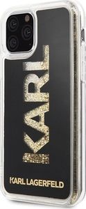 Karl Lagerfeld Karl Lagerfeld iPhone 11 Pro KLHCN58KAGBK czarny hard case Karl Logo Glitter 2