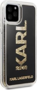 Karl Lagerfeld Karl Lagerfeld iPhone 11 Pro KLHCN58KAGBK czarny hard case Karl Logo Glitter 5