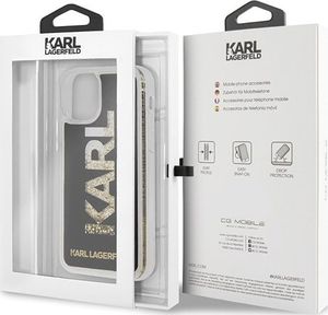 Karl Lagerfeld Karl Lagerfeld iPhone 11 Pro KLHCN58KAGBK czarny hard case Karl Logo Glitter 7