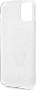 Karl Lagerfeld Karl Lagerfeld iPhone 11 Pro KLHCN58TPUTRIKSL srebrny hard case Glitter Iconic Karl 4