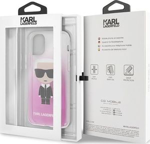 Karl Lagerfeld Karl Lagerfeld iPhone 11 Pro KLHCN58TRDFKPI różowy hard case Gradient Iconic Karl 6