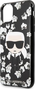Karl Lagerfeld Karl Lagerfeld iPhone 11 Pro Max KLHCN65FLFBBK czarny hard case Flower Iconic Karl 3