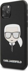 Karl Lagerfeld Karl Lagerfeld iPhone 11 Pro Max KLHCN65GLBK czarny hard case Iconic Embossed & Glitter 2