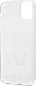 Karl Lagerfeld Karl Lagerfeld iPhone 11 Pro Max KLHCN65TPUTRIKSL srebrny hard case Glitter Iconic Karl 4