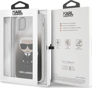 Karl Lagerfeld Karl Lagerfeld iPhone 11 Pro Max KLHCN65TRDFKBK czarny hard case Gradient Iconic Karl 7