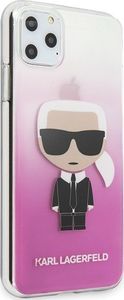Karl Lagerfeld Karl Lagerfeld iPhone 11 Pro Max KLHCN65TRDFKPI różowy hard case Gradient Iconic Karl 5