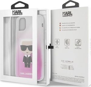 Karl Lagerfeld Karl Lagerfeld iPhone 11 Pro Max KLHCN65TRDFKPI różowy hard case Gradient Iconic Karl 7
