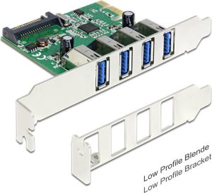 Kontroler Delock PCIe 2.0 x1 - 4x USB 3.0 (89360) 1
