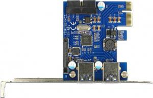 Kontroler Delock PCIe 2.0 x1 - 2x USB 3.0 + 19-pin USB 3.0 (89315) 4