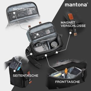 Torba Mantona Camera bag Milano grande black 2
