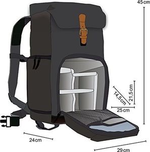 Plecak Mantona mantona Fotorucksack Luis junior black Retro 2