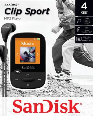 SanDisk SANSA Clip Sport 4GB czarny (SDMX24-004G-G46K) 4