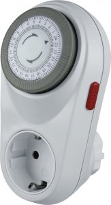 Kabel zasilający Hama Hama Curved Mechanical Timer white 1