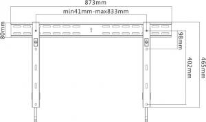 Reflecta Uchwyt ścienny Slim 70-8040 37'' - 70'' 4