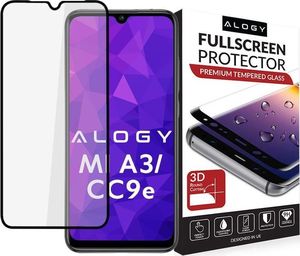 Alogy Szkło hartowane Full Glue do Xiaomi Mi A3/ CC9e Czarne uniwersalny 2