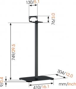 Vogels Stojak na głośniki Sound 3305 czarny (8153350) 5