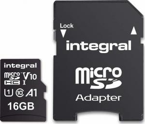 Karta Integral Ultima Pro Premium MicroSDHC 16 GB Class 10 UHS-I/U1 A1 V10 (INMSDH16G-100V10) 1
