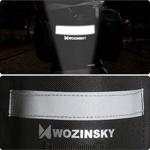 Wozinsky Torba rowerowa na bagażnik z paskiem na ramię 6L czarny (WBB3BK) uniwersalny 4